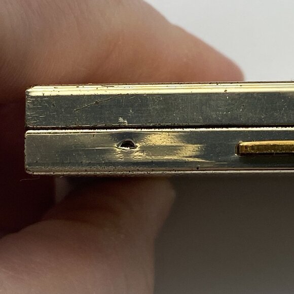 VTG Ritz Florida Compact Souvenir gold tone Powder makeup 1960s Box - Picture 8 of 15